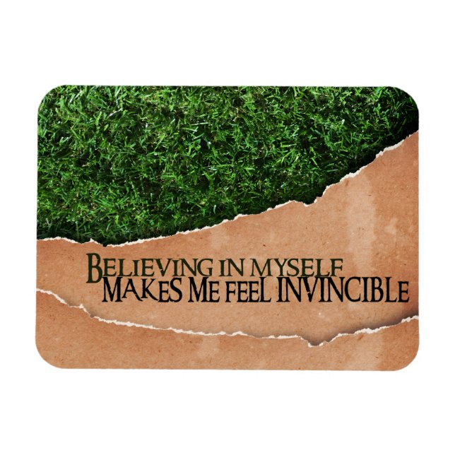 "An mich glauben" Motivation Affirmation Flexi Magnet (Horizontal)