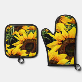 An Ofenhandschuh & Topflappen-Set