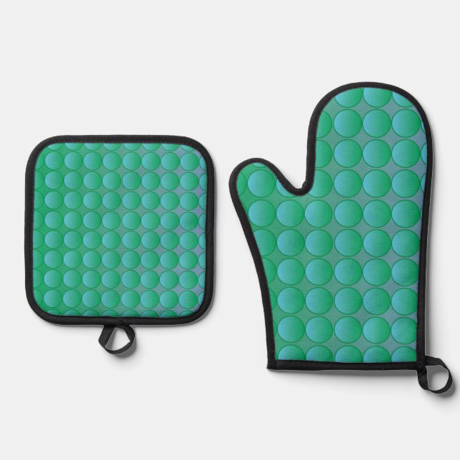 An Ofenhandschuh & Topflappen-Set (Vorderseite)
