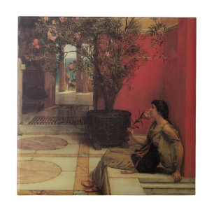 An Oleander von Alma Tadema, Vintage Blume Fliese