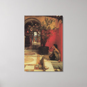 An Oleander von Alma Tadema, Vintage Blume Leinwanddruck