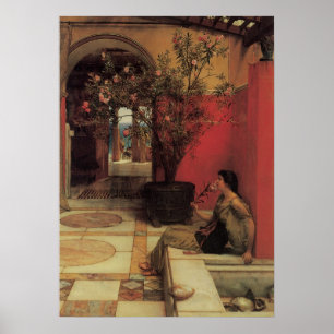 An Oleander von Alma Tadema, Vintage Blume Poster