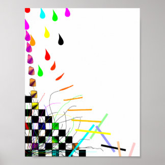 An Ort und Stelle fallen Poster