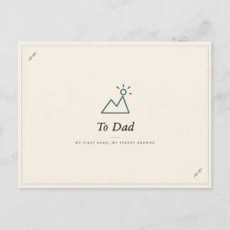 An Papa Postkarte | Herzliche Vater-Liebeskarte |