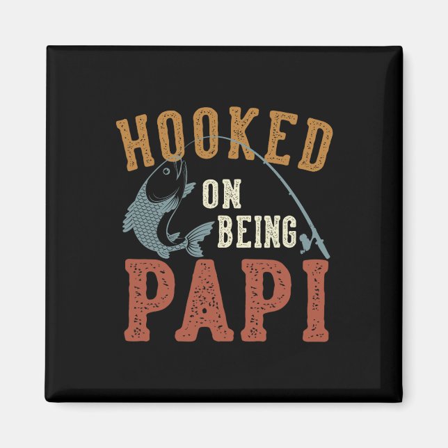 An Papi hängen Vater-Tag-Angeln Papi  Magnet (Vorne)