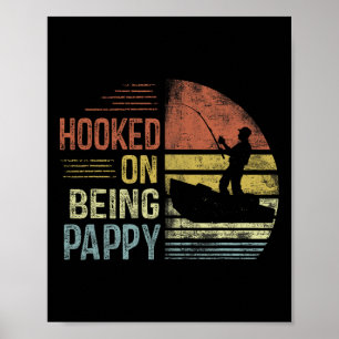 An Pappy Fischen Geschenke Pappy Vatertag Poster
