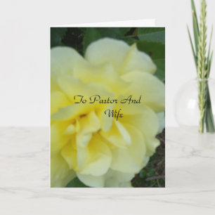 An Pastor und Ehefrau Dankeskarte