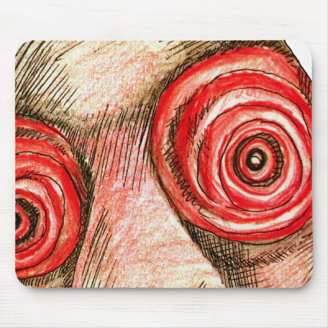 An Schlaflosikeit leidend Mousepad (Vorne)