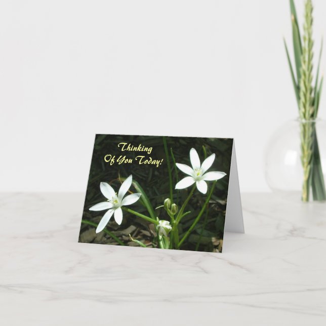 An Sie heute denken! - Löschen Sie nach innen Karte (Vorderseite)