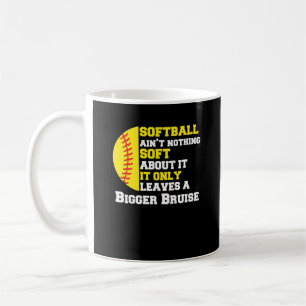 An Softball Funny Pitcher gibt es nichts Weiches Kaffeetasse