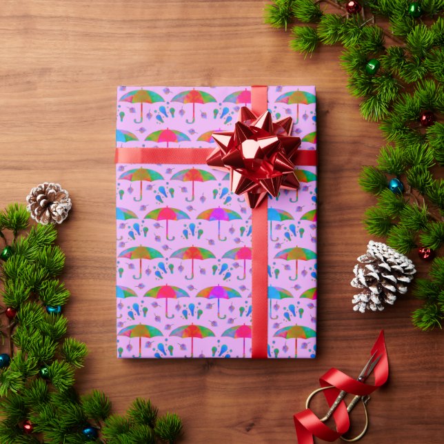 An Sonntagen wird die Natur verwöhnt Geschenkpapier (Feiertagsgeschenk)