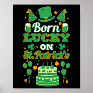 An St. Paddy's. Geburtstag Glück gehabt Poster