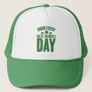 An St. Patrick's Day geboren - irischer Geburtstag Truckerkappe