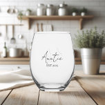 An Tante EST 2025 gefördert | Elegante New Tante Weinglas Ohne Stiel<br><div class="desc">Toast zum coolsten Tante aller Zeiten mit diesem wunderschönen, stemlosen Weinglas! Mit seinem eleganten Skript, das "Tante EST 2025" lautet, macht dieses Glas den perfekten Sake oder Geschenk für Ersttanten. Ob zum Weinschlucken oder zur Präsentation auf einem Regal, es ist ein zeitloses Stück, um eine ganz besondere Rolle zu feiern....</div>