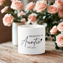 An Tante EST 2025 gefördert | Erstgeburt Espressotasse