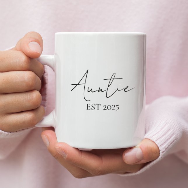 An Tante EST 2025 gefördert | Neue Tante Kaffeetasse (Von Creator hochgeladen)