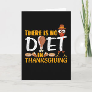 An Thanksgiving ohne Diät Süße Tuerkei Karte