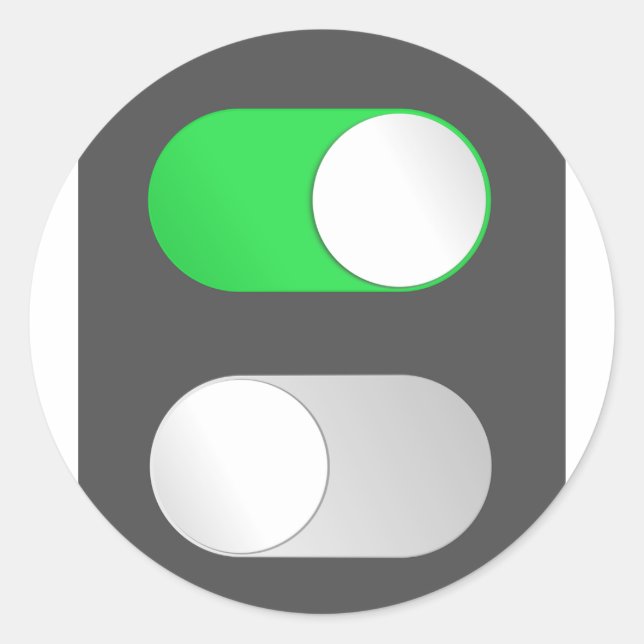 An- und Abkleber Runder Aufkleber (Vorderseite)