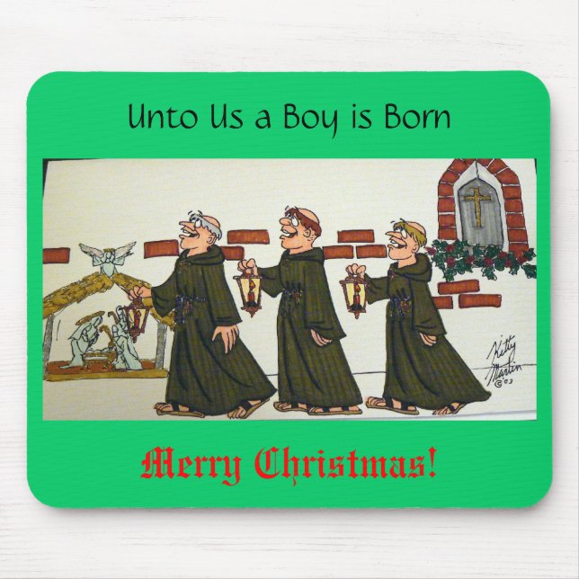 An uns ist ein Junge geboren Mousepad (Vorne)
