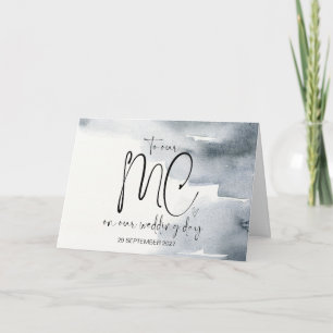 An unserem MC am Hochzeitstag Vielen Dank an Bridg Karte