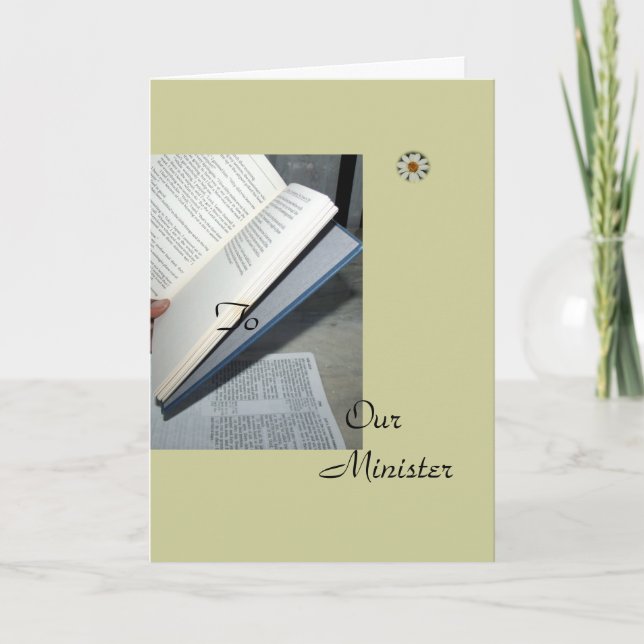 An unseren Minister Karte (Vorderseite)