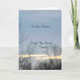 An unseren Pastor Karte