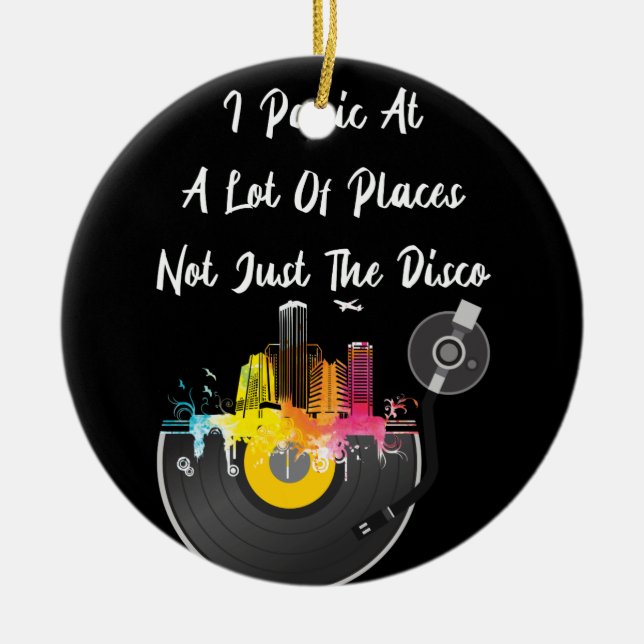 An vielen Orten, nicht nur in der Diskothek, habe  Keramik Ornament (Vorne)