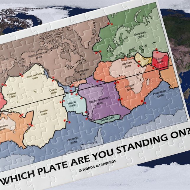 An welcher Platte sind Sie Stehend? (Plattentekton Puzzle (Plate tectonics attitude is found on this query jigsaw puzzle featuring the world's tectonic plates!)