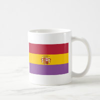 An zweiter Stelle spanische Republik-Flagge