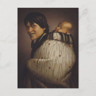 'Ana Rupene und Kind' - G. Lindauer Postkarte