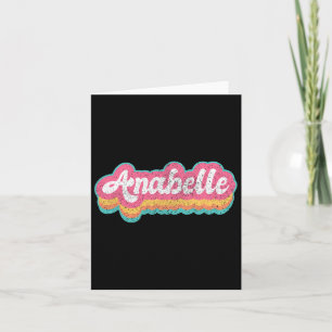 Anabelle First Name Girl Vintag 70er 80er Personal Karte