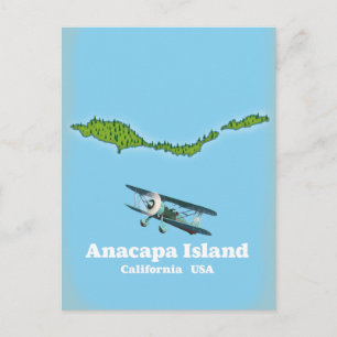Anacapa-Insel Kalifornien USA Karte