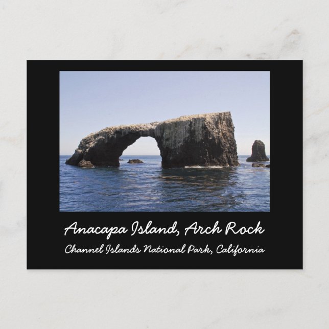 Anacapa Island Arch Rock Postkarte (Vorderseite)