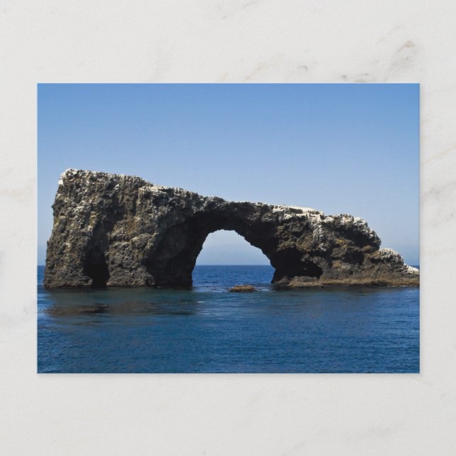 Anacapa Island Arch Rock Postkarte (Vorderseite)