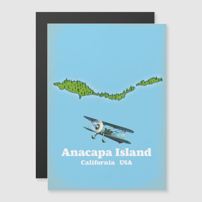 Anacapa Island California USA Karte (Vorne/Hinten)