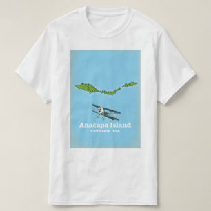 Anacapa Island California USA Karte T-Shirt