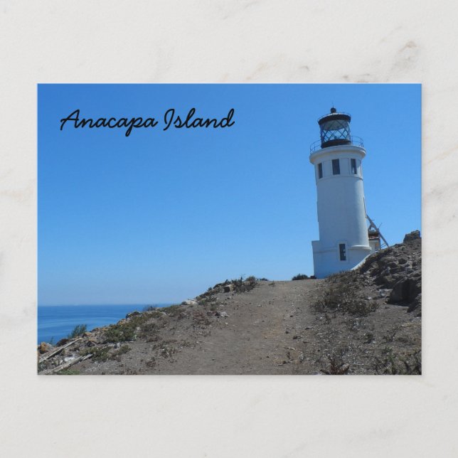 Anacapa Island Lighthouse Postkarte (Vorderseite)