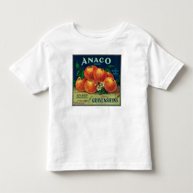 Anaco Apple Kisten-Aufkleber Kleinkind T-shirt (Vorderseite)