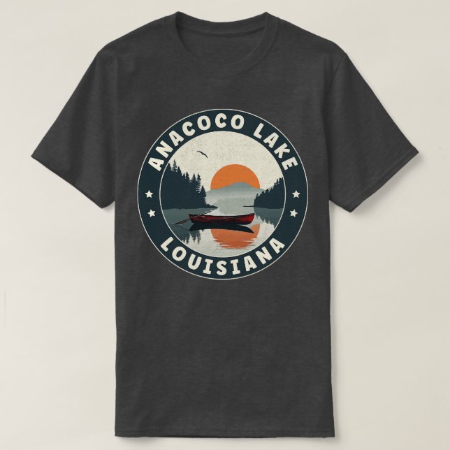 Anacoco Lake Louisiana Sunset TShirt (Design vorne)