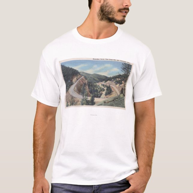 Anaconda, Montana - Hufeisenkurve T-Shirt (Vorderseite)
