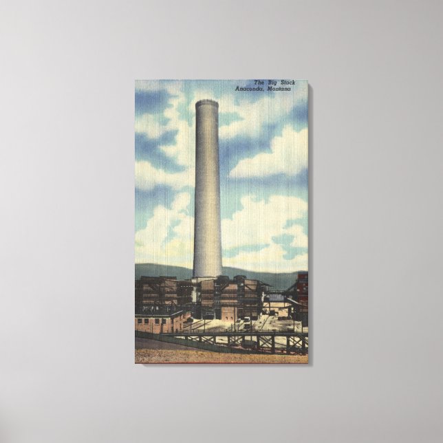Anaconda, Montana - Washoe Smelter Leinwanddruck (Vorderseite)