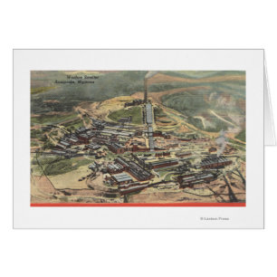 Anaconda, Montana - Washoe Smelter View von