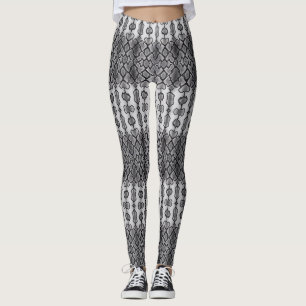 Anaconda-Skelettdesign Leggings