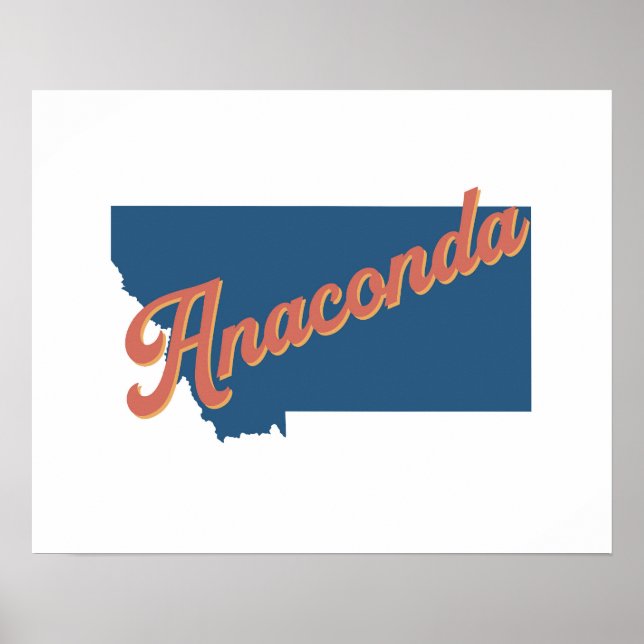 Anaconda, Staat Montana Poster (Vorne)