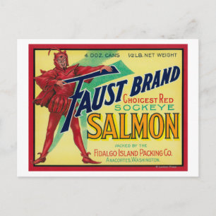 Anacortes, Washington - Faust Lmon Case Label Postkarte