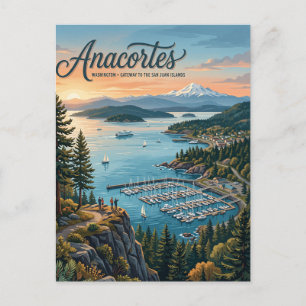 Anacortes, Washington Postkarte