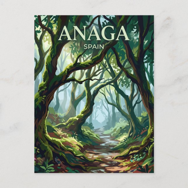 Anaga Ruralpark Spanien Postkarte (Vorderseite)