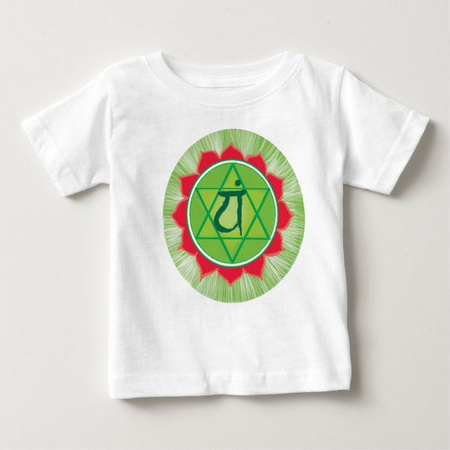 Anahata Baby Fine Jersey T - Shirt, White T-shirt (Vorderseite)