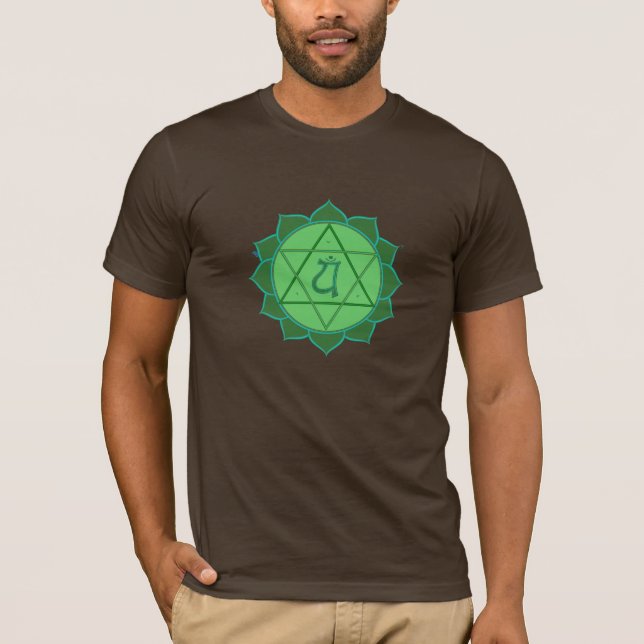 Anahata Chakra grundlegender T - Shirt (Vorderseite)