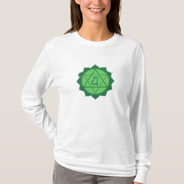 Anahata Chakra Kapuzenpulli T-Shirt (Vorderseite)